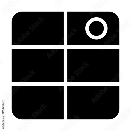 Tennis Score Card Glyph icons
