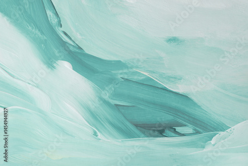 Wallpaper Mural Art hand drawn oil, acrylic smear blot canvas painting stucco wall. Abstract texture biege, blue, green pastel color stain brush stroke relief texture background. Torontodigital.ca