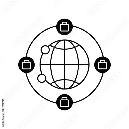  International Business Connection Globe Icon
