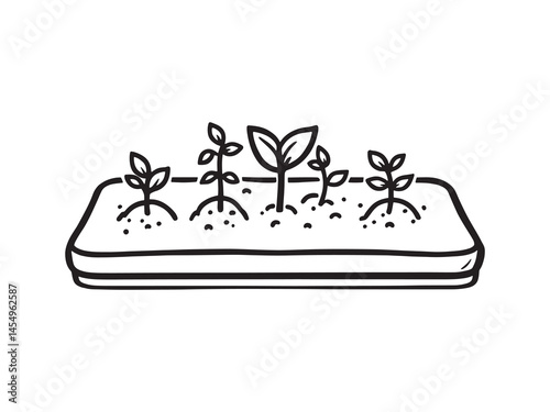 Seedling Heat Mat for indoor plant growth illustration