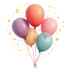 Balloons balloon colorful Photo Overlays, Photography Overlays, clip art, clipart, png for anniversary, birthday festival event or party to celebrate the holiday
