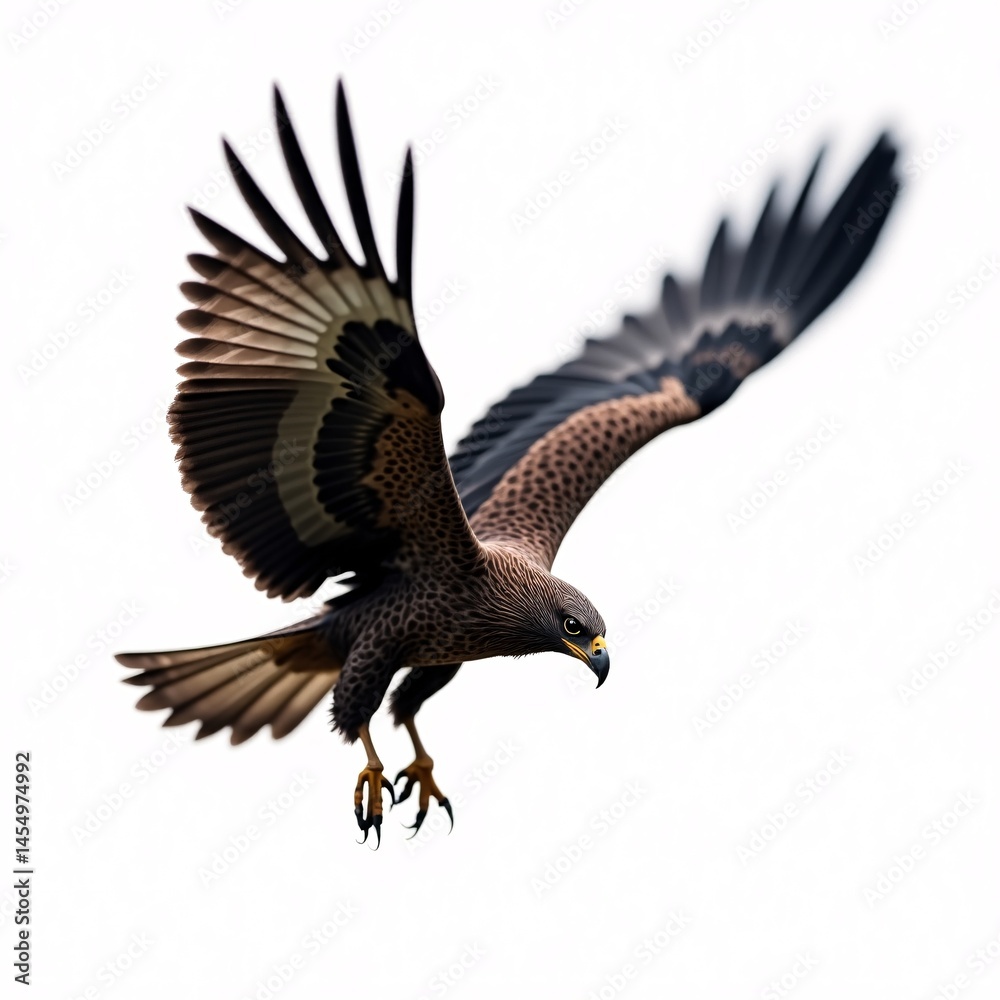 Fototapeta premium Majestic Eagle in Flight A Stunning Wildlife Photograph