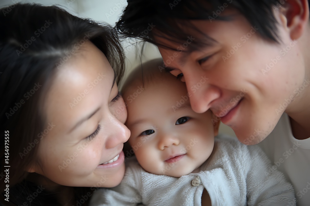 Heartwarming couple cherishing their six-month-old
Heartwarming couple cherishing their six-month-old
