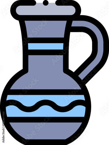 amphora illustration on a white background     