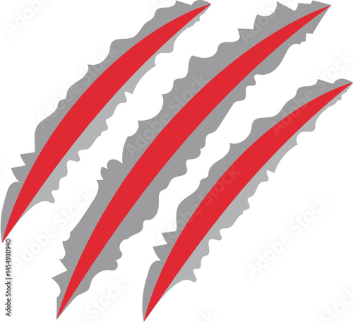 Battle Damage Scratches Vector – Torn Wounds & Scars – Grunge Style for Action, War, Comic Book Art