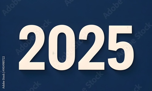 Classic serif 2025 in white on dark background