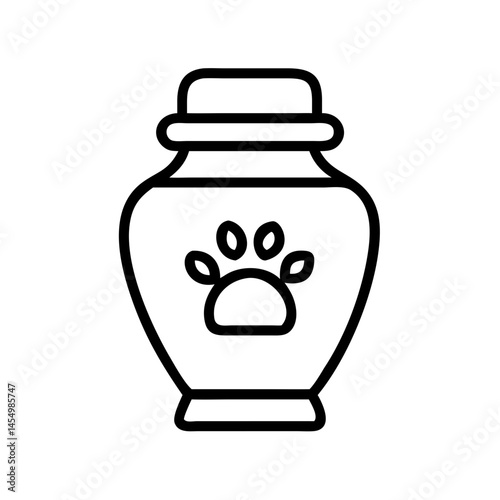 Pet Urn Representing Remembrance and Love for Pets  