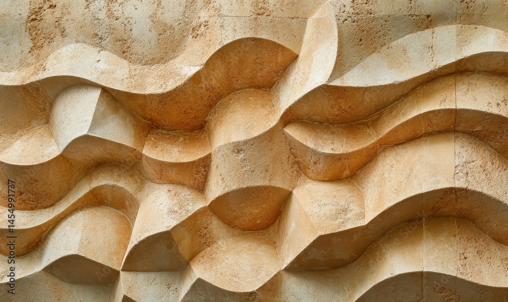 Close-up of detailed sandstone patterns and textures