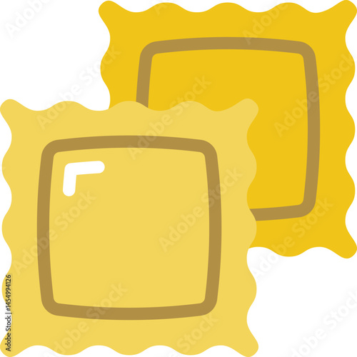 ravioli illustration on a white background    