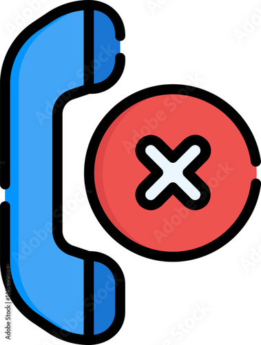 rejected illustration on a white background     