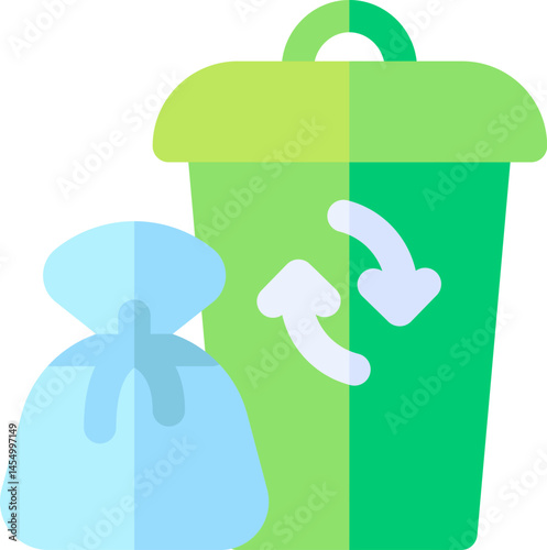 rubbish illustration on a white background    