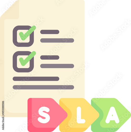 sla illustration on a white background     