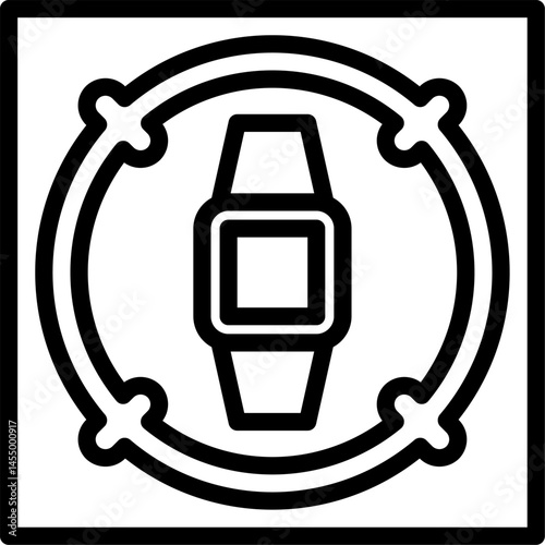 smartwatch illustration on a white background    