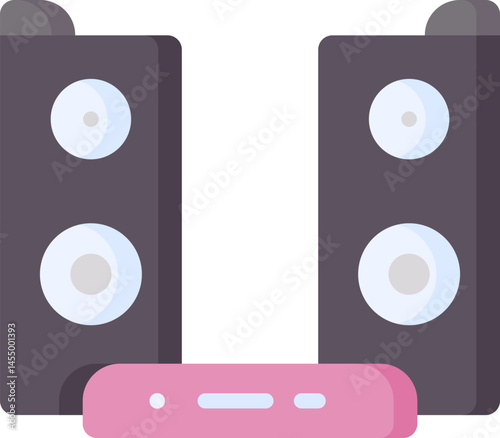 speaker (2) illustration on a white background     