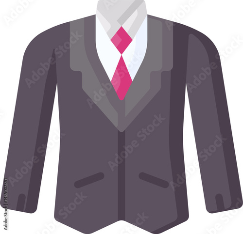 suit (2) illustration on a white background     