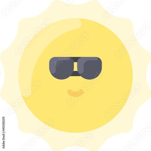 sun illustration on a white background     