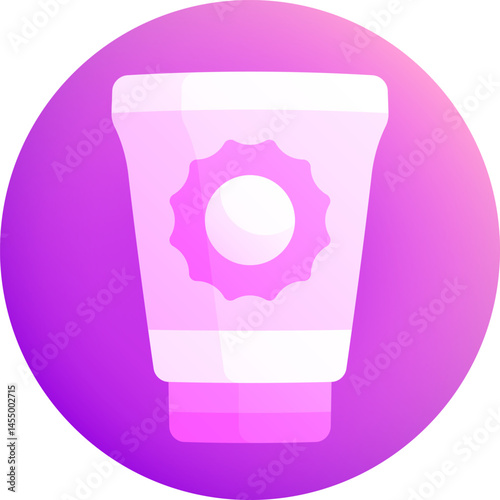 sunscreen illustration on a white background     