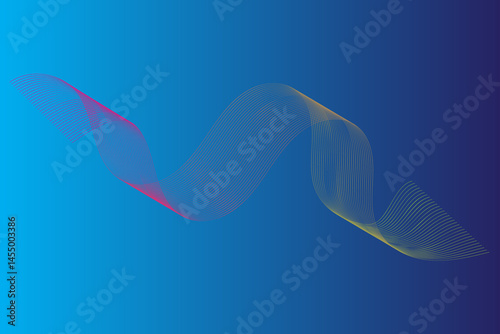Abstract Sound Wave Line Background