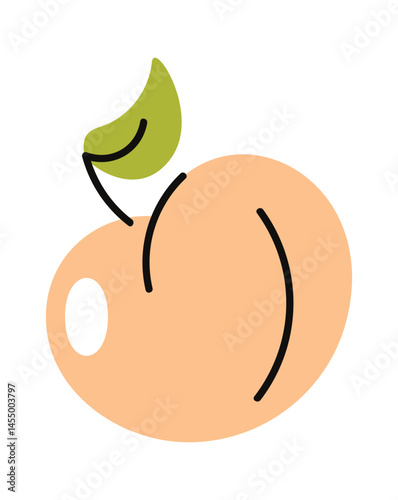 Apple fruit hand drawn food
