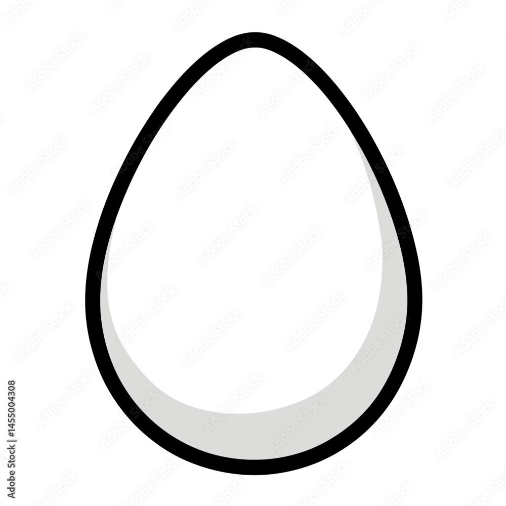 Minimalist single line egg icon in a clean and modern style for creative design projects Minimalist single line egg icon in a clean and modern style for creative design projects