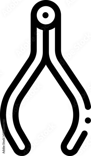 tongs illustration on a white background     