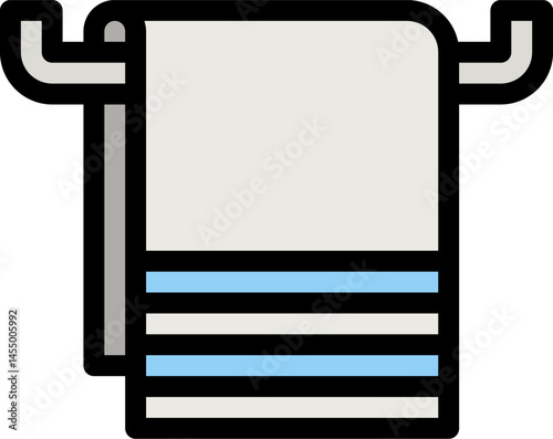 towel illustration on a white background     