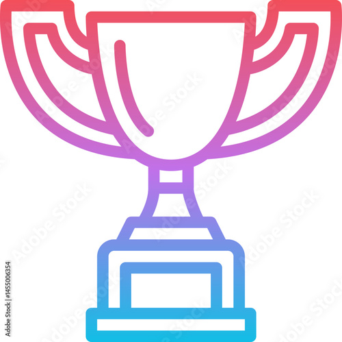 trophy illustration on a white background     