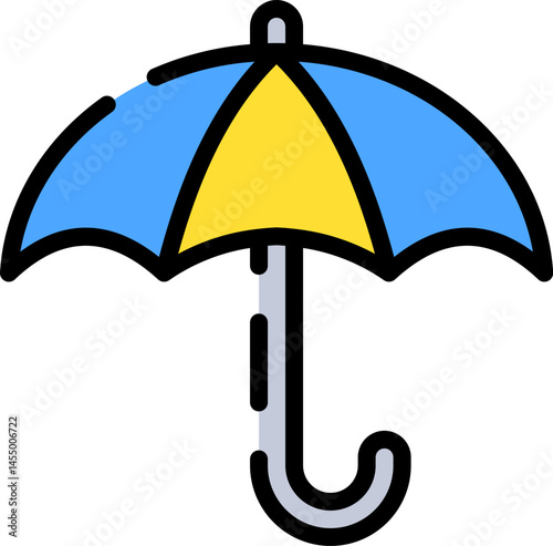 umbrella illustration on a white background     