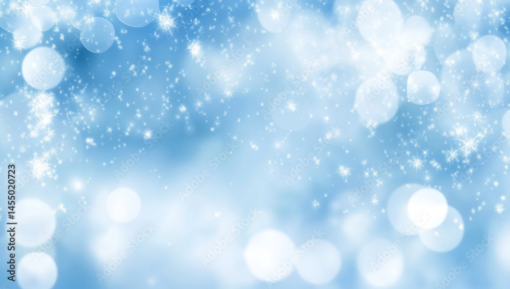 Obraz premium Soft blue background with blurred edges and light sky blue and white clean lines