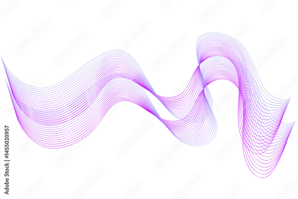 Fototapeta premium Abstract Sound Wave Line Background