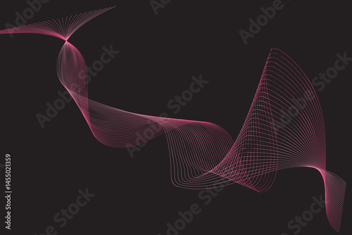 Bright Red Wavy Background And Lights  Backgrounds