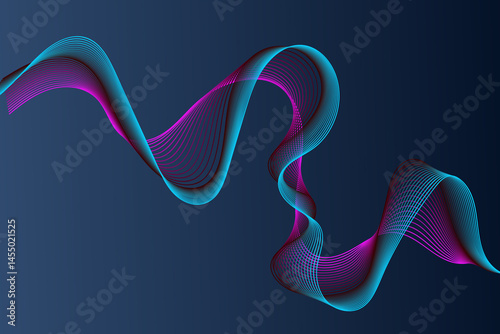 Abstract background A wave made with the blend tool