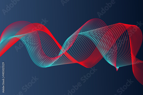 Abstract background using a collection of irregular line