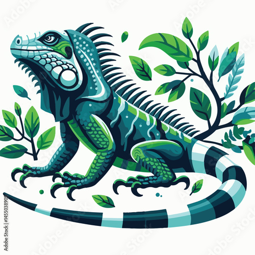 animal, reptile, wildlife, nature, wild, iguana, lizard, green, tropical, fauna, dragon, reptilian, background, isolated, exotic, closeup, colorful, zoo, reptiles, portrait, illustration, animals, car