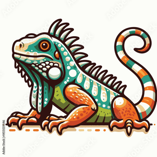 animal, reptile, wildlife, nature, wild, iguana, lizard, green, tropical, fauna, dragon, reptilian, background, isolated, exotic, closeup, colorful, zoo, reptiles, portrait, illustration, animals, car