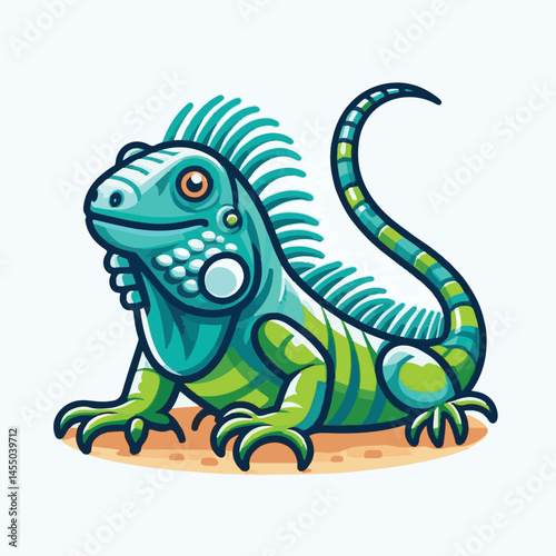 animal, reptile, wildlife, nature, wild, iguana, lizard, green, tropical, fauna, dragon, reptilian, background, isolated, exotic, closeup, colorful, zoo, reptiles, portrait, illustration, animals, car