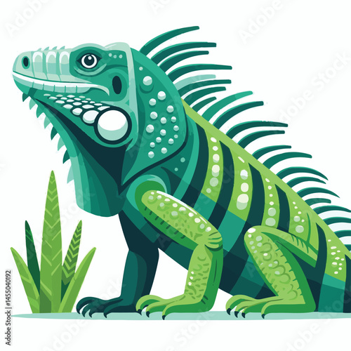 animal, reptile, wildlife, nature, wild, iguana, lizard, green, tropical, fauna, dragon, reptilian, background, isolated, exotic, closeup, colorful, zoo, reptiles, portrait, illustration, animals, car