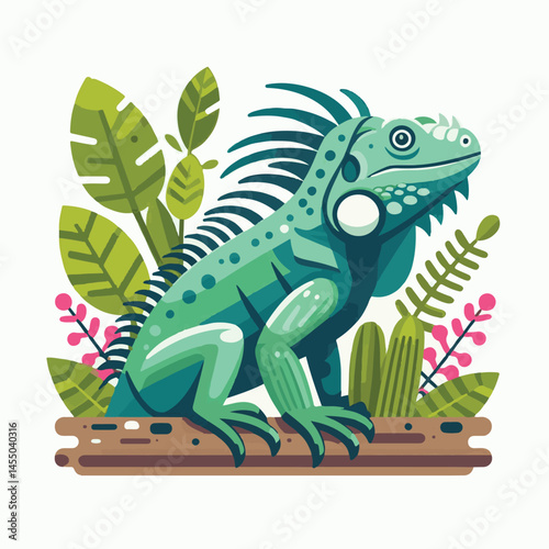 animal, reptile, wildlife, nature, wild, iguana, lizard, green, tropical, fauna, dragon, reptilian, background, isolated, exotic, closeup, colorful, zoo, reptiles, portrait, illustration, animals, car