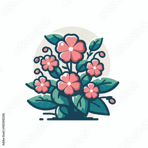 green, flower, impatiens, blossom, garden, nature, floral, bloom, colorful, leaf, plant, summer, flora, blooming, beautiful, gardening, botanical, beauty, botany, pink, spring, bright, color, fresh, r