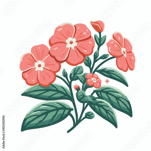 green, flower, impatiens, blossom, garden, nature, floral, bloom, colorful, leaf, plant, summer, flora, blooming, beautiful, gardening, botanical, beauty, botany, pink, spring, bright, color, fresh, r