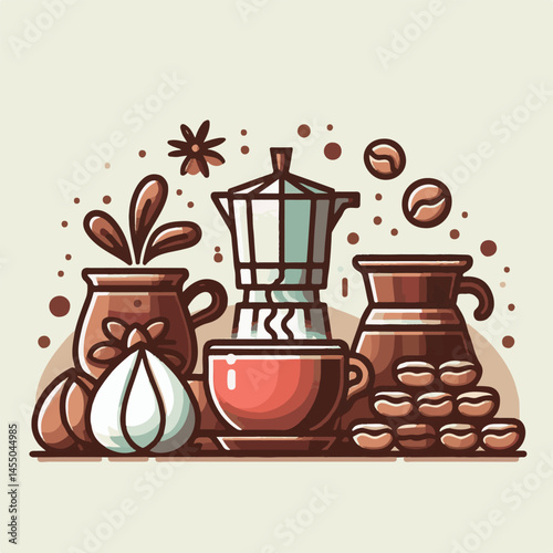 coffee, drink, cafe, indonesian, caffeine, cup, bali, background, beverage, beans, asian, indonesia, traditional, mug, plantation, fresh, table, food, tropical, hot, luwak, beautiful, natural, milk, n