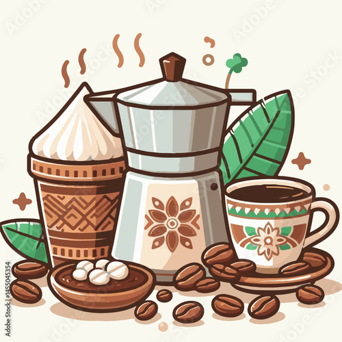 coffee, drink, cafe, indonesian, caffeine, cup, bali, background, beverage, beans, asian, indonesia, traditional, mug, plantation, fresh, table, food, tropical, hot, luwak, beautiful, natural, milk, n
