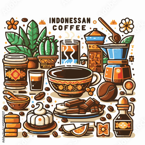 coffee, drink, cafe, indonesian, caffeine, cup, bali, background, beverage, beans, asian, indonesia, traditional, mug, plantation, fresh, table, food, tropical, hot, luwak, beautiful, natural, milk, n