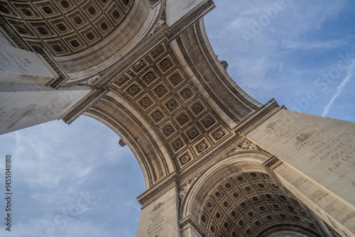 Arc de Triomphe in Paris. Sunrise