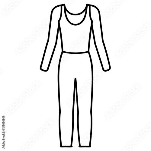 Minimal Unitard Vector on White