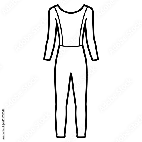 Minimal Unitard Vector on White