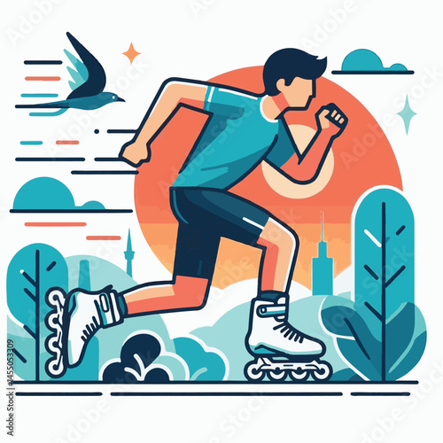sport, skate, activity, skating, roller, lifestyle, shoe, fun, leisure, exercise, speed, active, wheel, summer, fitness, hobby, inline, roll, street, young, skater, skates, extreme, recreation, health