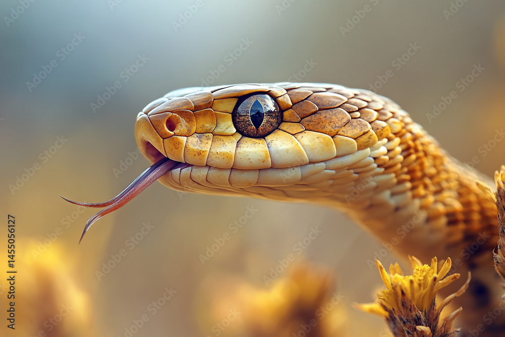 Obraz premium Snake's Head Closeup