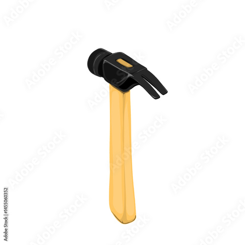 icon of a hammer for nailing without background