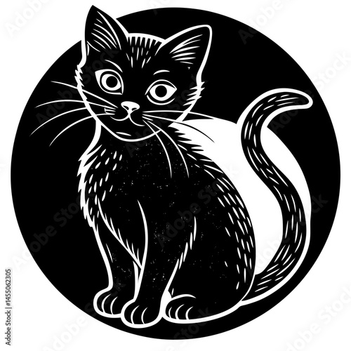 a beautiful workable cat silhouette.